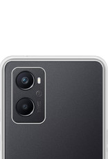 NoXx Hoes Geschikt voor OPPO A76 Hoesje Cover Siliconen Back Case Hoes - Transparant