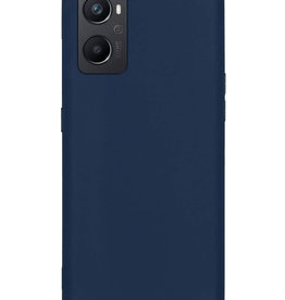 Nomfy Nomfy OPPO A76 Hoesje Siliconen - Donkerblauw