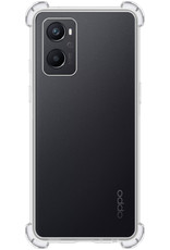 BASEY. Hoes Geschikt voor OPPO A76 Hoesje Shock Proof Case Hoes Siliconen Met Screenprotector - Hoesje Geschikt voor OPPO A76 Hoes Cover Shockproof - Transparant