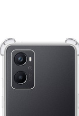 NoXx Hoes Geschikt voor OPPO A76 Hoesje Siliconen Cover Shock Proof Back Case Shockproof Hoes Met Screenprotector - Transparant