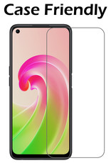 Nomfy OPPO A76 Hoesje Shockproof Met 2x Screenprotector - OPPO A76 Screen Protector Tempered Glass - OPPO A76 Transparant Transparant Shock Proof Met Beschermglas 2x