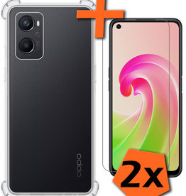 Nomfy Nomfy OPPO A76 Hoesje Shockproof Met 2x Screenprotector