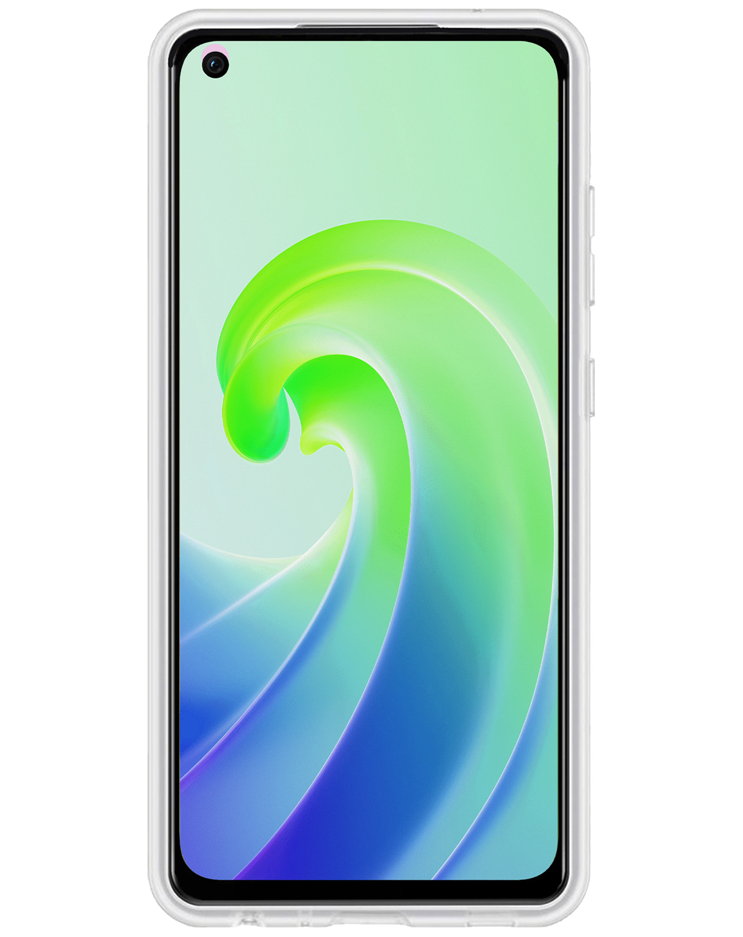 NoXx Hoes Geschikt voor OPPO A76 Hoesje Cover Siliconen Back Case Hoes Met Screenprotector - Transparant