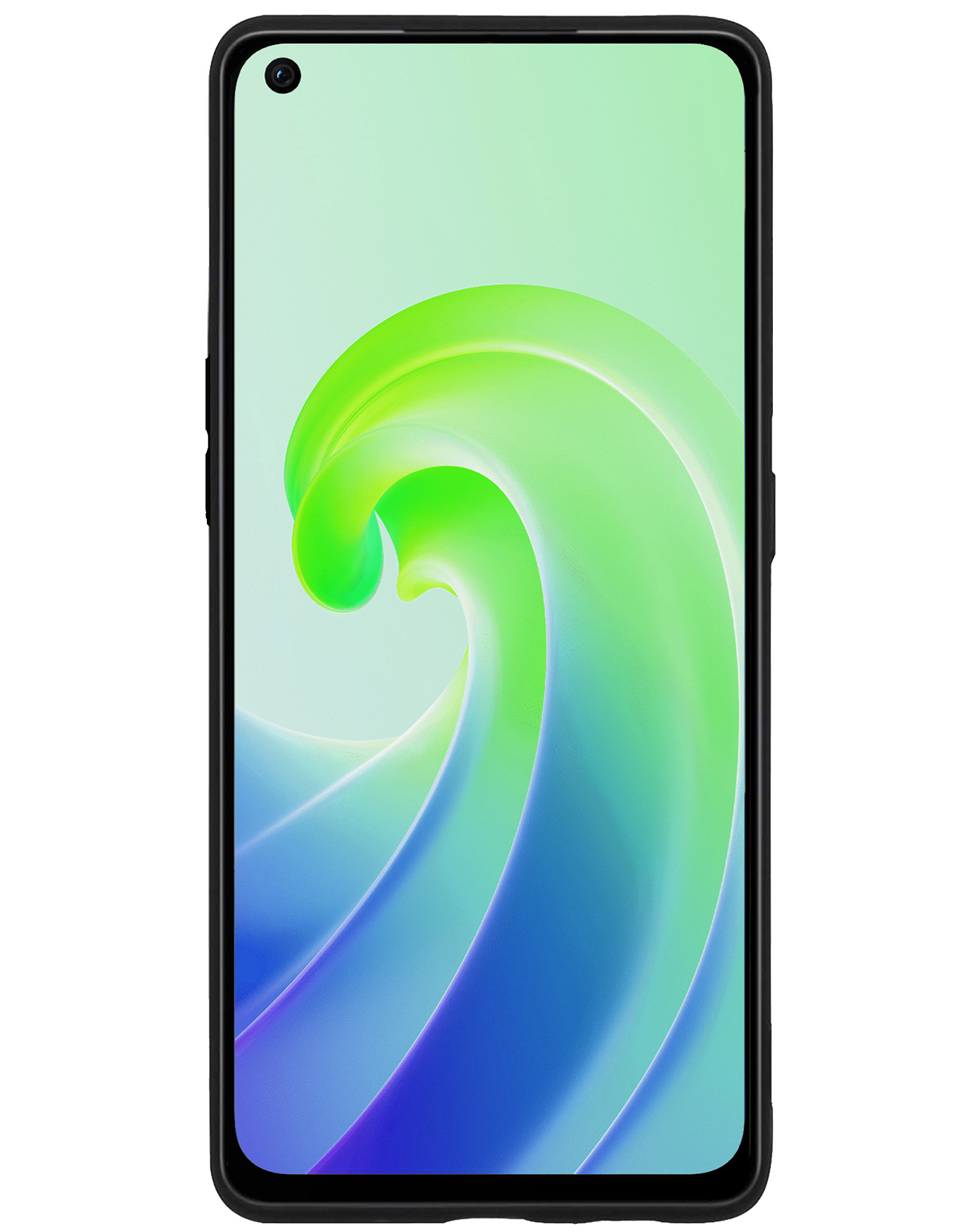 NoXx Hoes Geschikt voor OPPO A76 Hoesje Cover Siliconen Back Case Hoes Met Screenprotector - Zwart