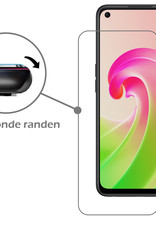 Nomfy Hoesje Geschikt voor OPPO A76 Hoesje Siliconen Cover Case Met 2x Screenprotector - Hoes Geschikt voor OPPO A76 Hoes Back Case - Wit