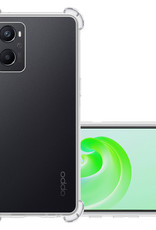 NoXx Hoes Geschikt voor OPPO A96 Hoesje Siliconen Cover Shock Proof Back Case Shockproof Hoes - Transparant