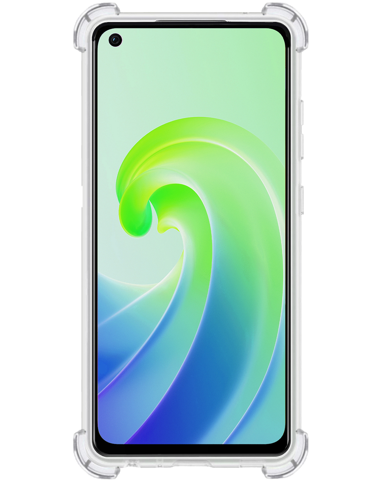 NoXx Hoes Geschikt voor OPPO A96 Hoesje Siliconen Cover Shock Proof Back Case Shockproof Hoes - Transparant
