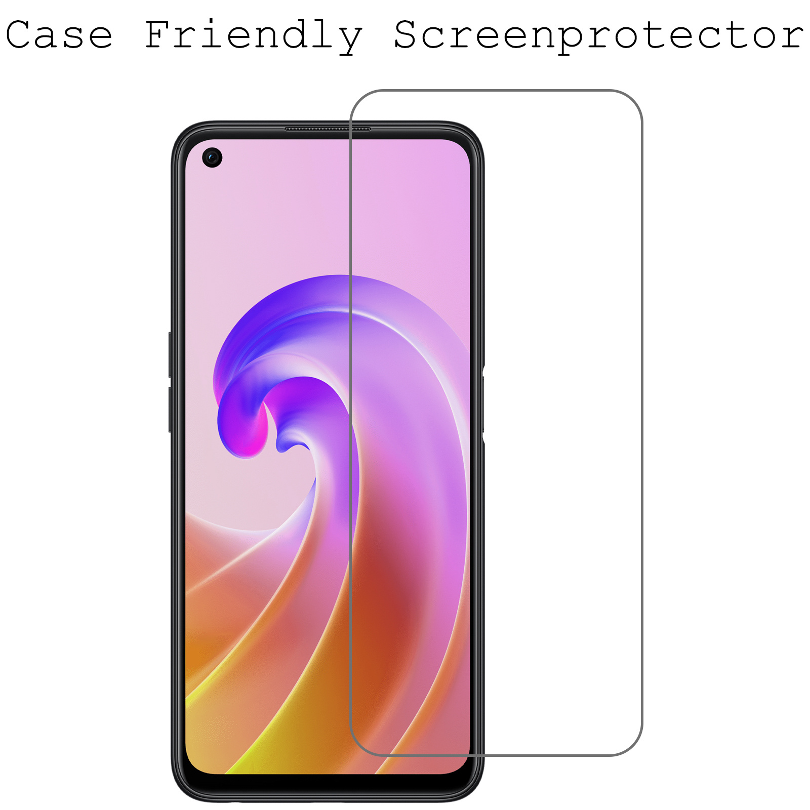 BASEY. Screenprotector Geschikt voor OPPO A96 Screenprotector Tempered Glass - Screenprotector Geschikt voor OPPO A96 Beschermglas Screen Protector Glas