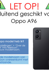 NoXx Screenprotector Geschikt voor OPPO A96 Screenprotector Tempered Glass Gehard Glas Beschermglas - 2x