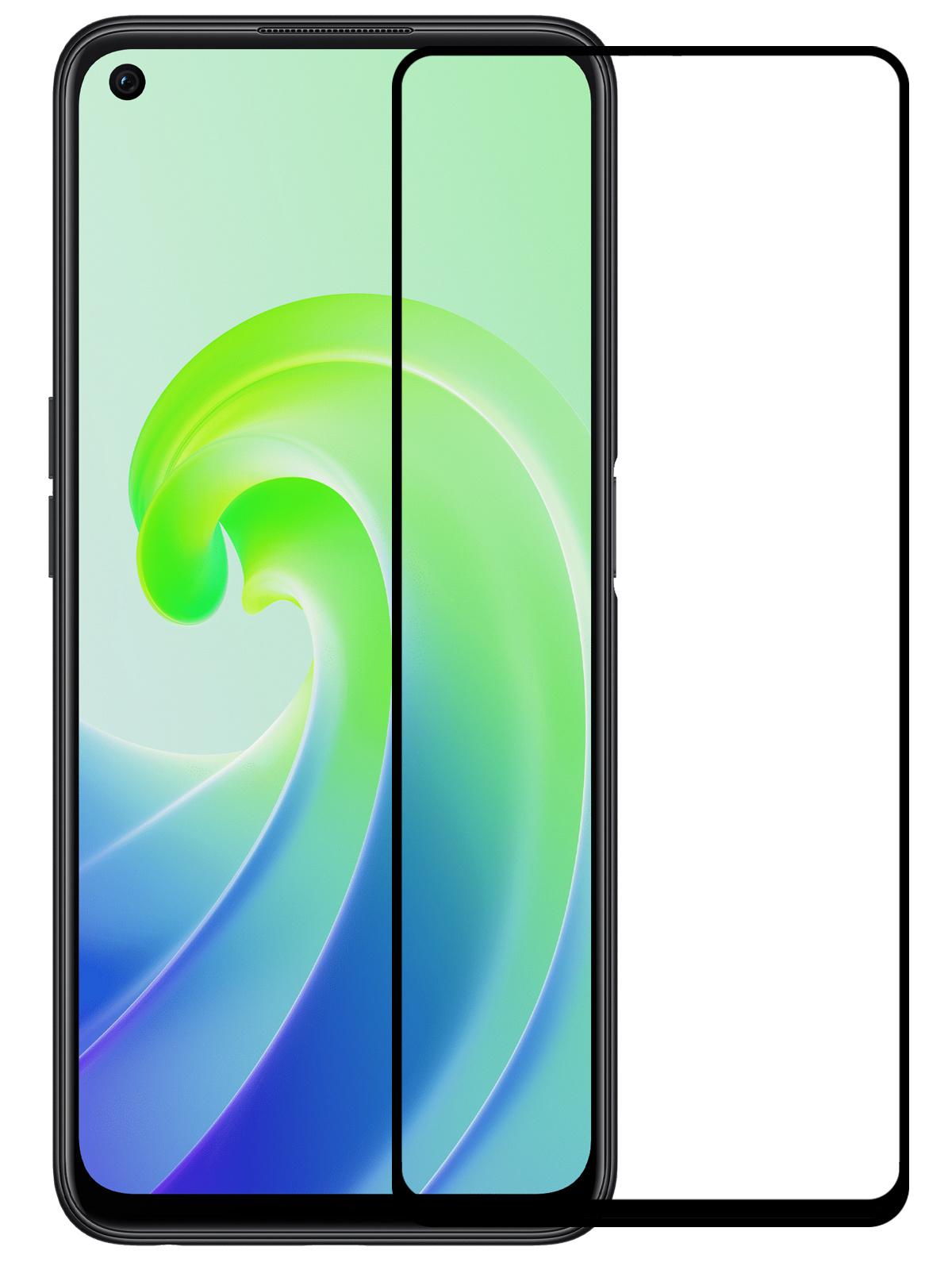 NoXx Screenprotector Geschikt voor OPPO A96 Screenprotector Tempered Glass Gehard Glas Full Cover