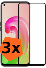 Nomfy Screenprotector Geschikt voor OPPO A96 Screenprotector Bescherm Glas - Screenprotector Geschikt voor OPPO A96 Screen Protector Tempered Glass Full Screen Full Cover - 3 PACK