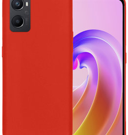 BASEY. BASEY. OPPO A96 Hoesje Siliconen - Rood