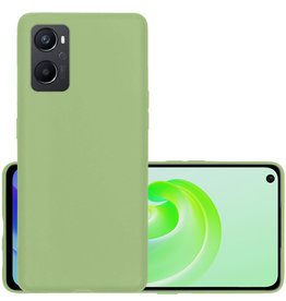 NoXx NoXx OPPO A96 Hoesje Siliconen - Groen
