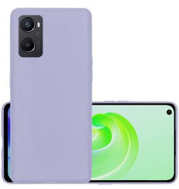 NoXx NoXx OPPO A96 Hoesje Siliconen - Lila