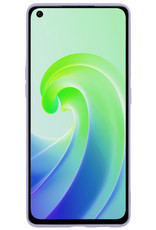 NoXx Hoes Geschikt voor OPPO A96 Hoesje Cover Siliconen Back Case Hoes - Lila