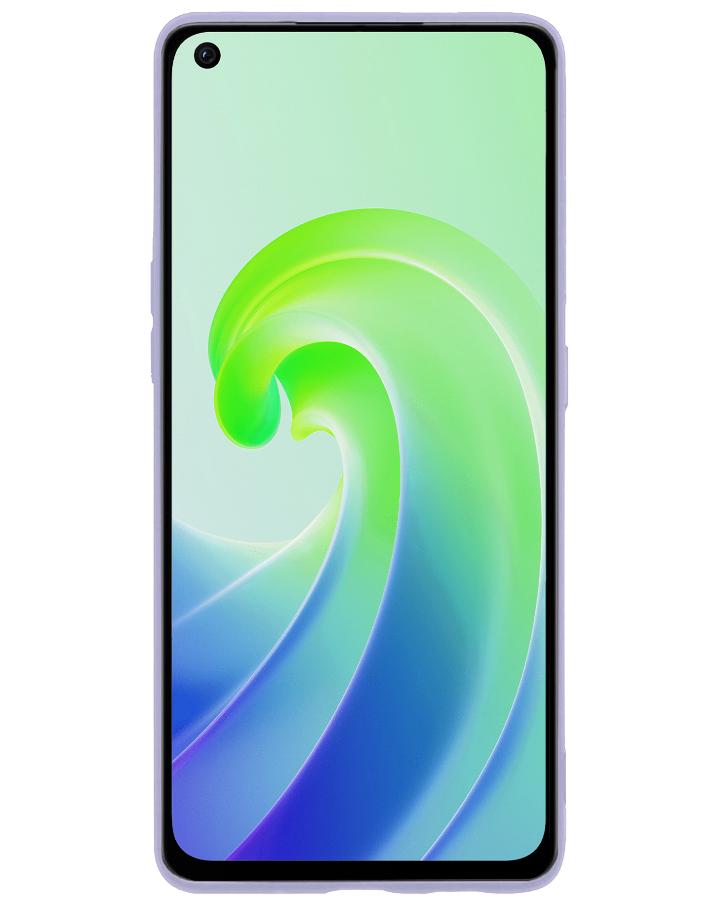 NoXx Hoes Geschikt voor OPPO A96 Hoesje Cover Siliconen Back Case Hoes - Lila