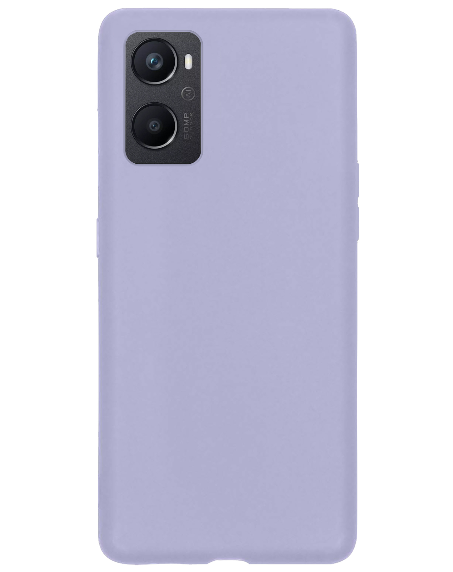 NoXx Hoes Geschikt voor OPPO A96 Hoesje Cover Siliconen Back Case Hoes - Lila