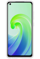 NoXx Hoes Geschikt voor OPPO A96 Hoesje Cover Siliconen Back Case Hoes - Transparant