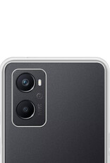 NoXx Hoes Geschikt voor OPPO A96 Hoesje Cover Siliconen Back Case Hoes - Transparant