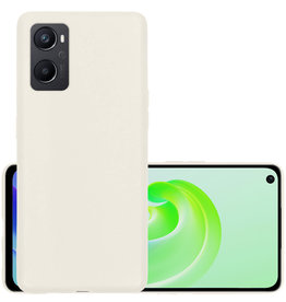 NoXx NoXx OPPO A96 Hoesje Siliconen - Wit
