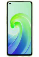 NoXx Hoes Geschikt voor OPPO A96 Hoesje Cover Siliconen Back Case Hoes - Groen - 2x