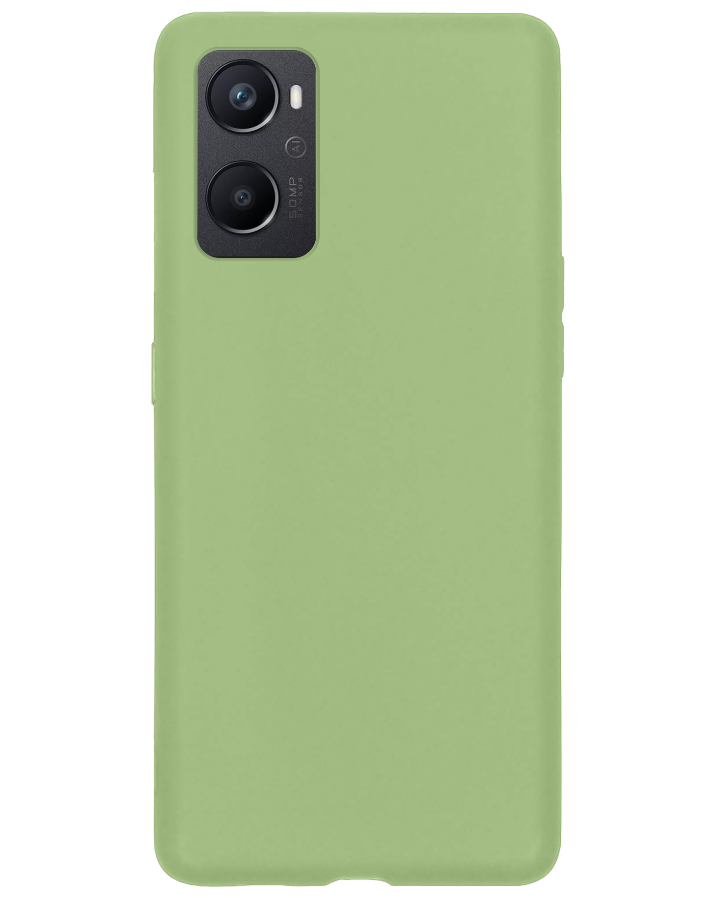 NoXx OPPO A96 Hoesje Back Cover Siliconen Case Hoes - Groen - 2x