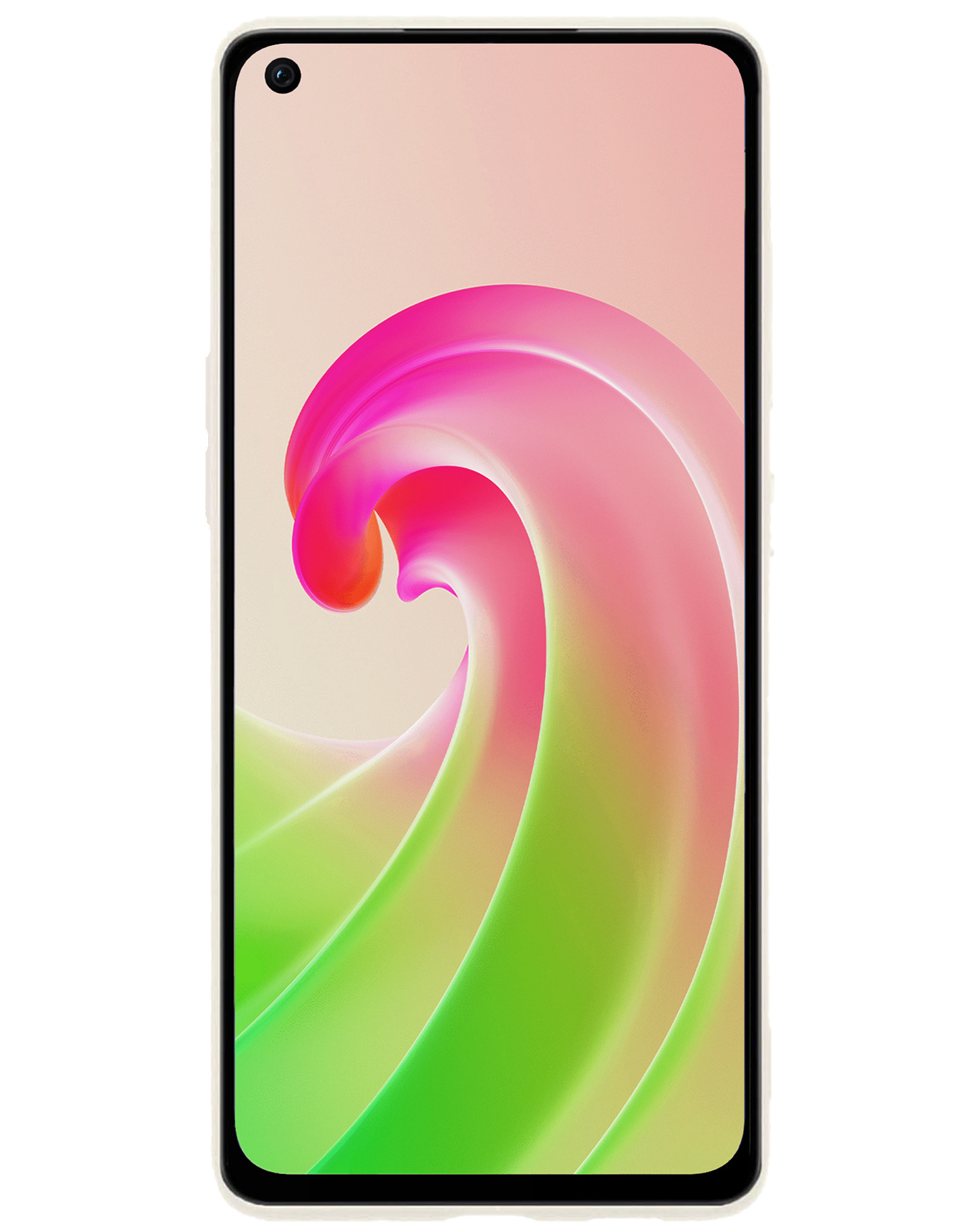 Nomfy Hoesje Geschikt voor OPPO A96 Hoesje Siliconen Cover Case - Hoes Geschikt voor OPPO A96 Hoes Back Case - Wit