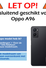 Nomfy Hoesje Geschikt voor OPPO A96 Hoesje Siliconen Cover Case - Hoes Geschikt voor OPPO A96 Hoes Back Case - 2-PACK - Lila