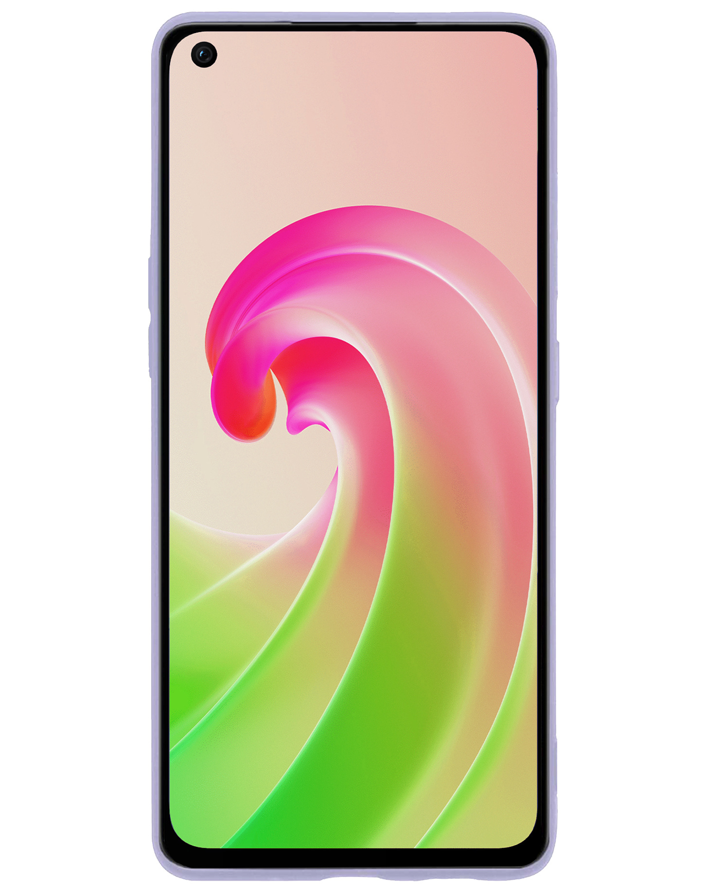 Nomfy Hoesje Geschikt voor OPPO A96 Hoesje Siliconen Cover Case - Hoes Geschikt voor OPPO A96 Hoes Back Case - 2-PACK - Lila