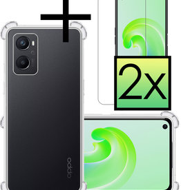 NoXx NoXx OPPO A96 Hoesje Shockproof Met 2x Screenprotector