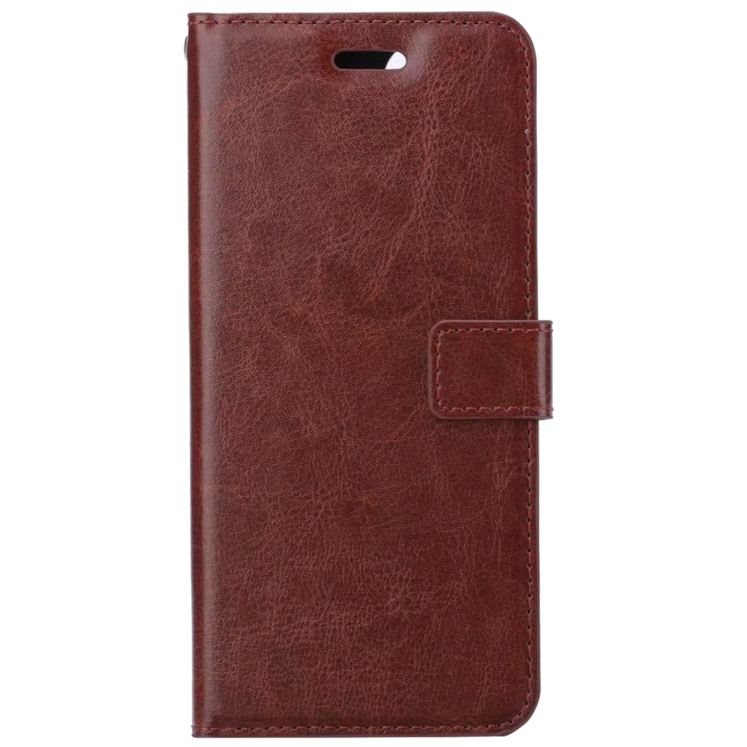 BASEY. OnePlus 10 Pro Hoesje Bookcase - OnePlus 10 Pro Hoes Flip Case Book Cover - OnePlus 10 Pro Hoes Book Case Bruin