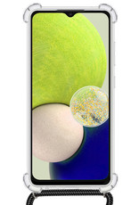 BASEY. Hoes Geschikt voor Samsung A32 4G Hoesje Shock Proof Case Met Koord Shock Hoes Met Koord - Hoesje Geschikt voor Samsung Galaxy A32 4G Hoes Cover Met Koord - Transparant