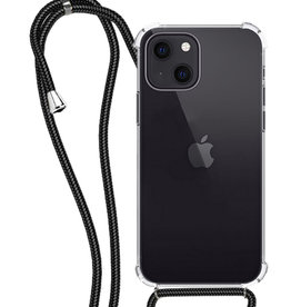 NoXx NoXx iPhone 13 Hoesje Transparant Shockproof Met Zwart Koord
