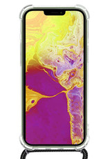 NoXx Hoes Geschikt voor iPhone 13 Hoesje Transparant Met Telefoonkoord Cover Shock Proof Case Koord Hoes