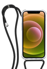 NoXx iPhone 13 Mini Hoesje Met Koord Cover Shock Proof Case Hoes - Transparant