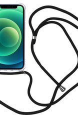 Nomfy Hoesje Geschikt voor iPhone 12 Pro Max Hoesje Shock Proof Transparant Met Telefoonketting Case Shock Koord - Hoesje Geschikt voor iPhone 12 Pro Max Shock Proof Case Met Koord - Transparant