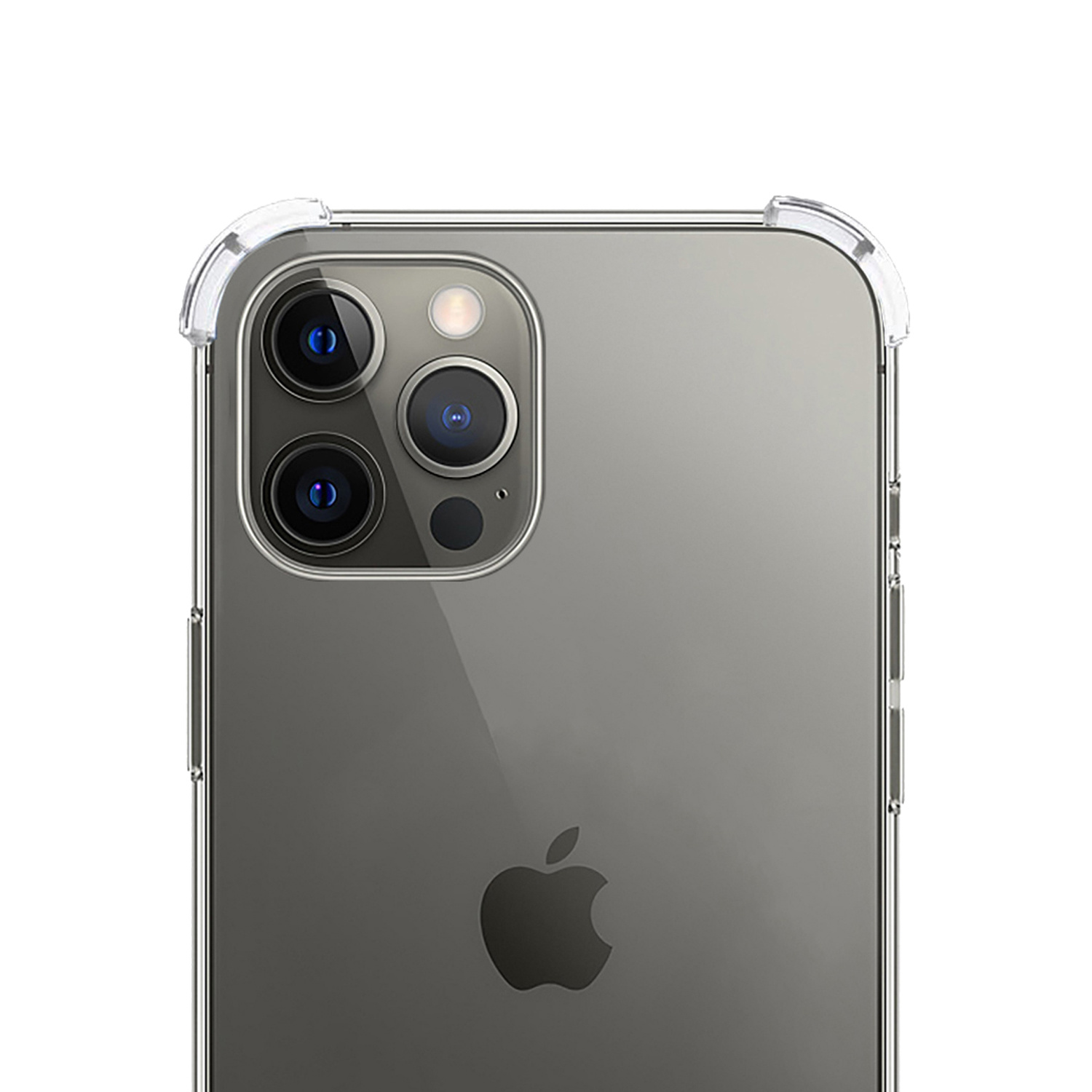 NoXx Hoes Geschikt voor iPhone 12 Pro Hoesje Transparant Met Telefoonkoord Cover Shock Proof Case Koord Hoes