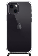 NoXx iPhone 12 Mini Hoesje Met Koord Cover Shock Proof Case Hoes - Transparant