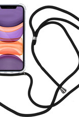 Nomfy Hoesje Geschikt voor iPhone 11 Pro Max Hoesje Shock Proof Transparant Met Telefoonketting Case Shock Koord - Hoesje Geschikt voor iPhone 11 Pro Max Shock Proof Case Met Koord - Transparant