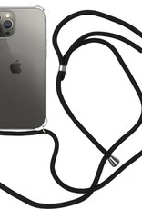 Nomfy Hoesje Geschikt voor iPhone 11 Pro Hoesje Shock Proof Transparant Met Telefoonketting Case Shock Koord - Hoesje Geschikt voor iPhone 11 Pro Shock Proof Case Met Koord - Transparant