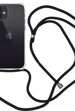 Nomfy Hoesje Geschikt voor iPhone 11 Hoesje Shock Proof Transparant Met Telefoonketting Case Shock Koord - Hoesje Geschikt voor iPhone 11 Shock Proof Case Met Koord - Transparant