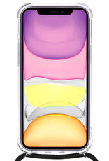 Nomfy Hoesje Geschikt voor iPhone 11 Hoesje Shock Proof Transparant Met Telefoonketting Case Shock Koord - Hoesje Geschikt voor iPhone 11 Shock Proof Case Met Koord - Transparant