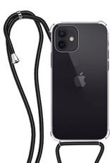 NoXx Hoes Geschikt voor iPhone 11 Hoesje Transparant Met Telefoonkoord Cover Shock Proof Case Koord Hoes