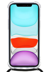 Nomfy Hoesje Geschikt voor iPhone Xs Max Hoesje Shock Proof Transparant Met Telefoonketting Case Shock Koord - Hoesje Geschikt voor iPhone Xs Max Shock Proof Case Met Koord - Transparant