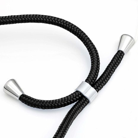 BASEY. Hoes Geschikt voor iPhone Xs Max Hoesje Shock Proof Case Met Koord Shock Hoes Met Koord - Hoesje Geschikt voor iPhone Xs Max Hoes Cover Met Koord - Transparant