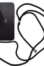 Nomfy Hoesje Geschikt voor iPhone X Hoesje Shock Proof Transparant Met Telefoonketting Case Shock Koord - Hoesje Geschikt voor iPhone X Shock Proof Case Met Koord - Transparant