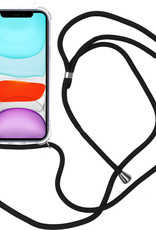 Nomfy Hoesje Geschikt voor iPhone X Hoesje Shock Proof Transparant Met Telefoonketting Case Shock Koord - Hoesje Geschikt voor iPhone X Shock Proof Case Met Koord - Transparant