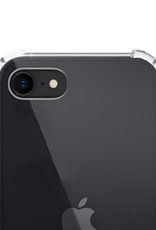 NoXx Hoes Geschikt voor iPhone SE 2022 Hoesje Transparant Met Telefoonkoord Cover Shock Proof Case Koord Hoes