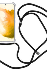Nomfy Hoesje Geschikt voor Samsung S22 Ultra Hoesje Shock Proof Transparant Met Telefoonketting Case Shock Koord - Hoesje Geschikt voor Samsung Galaxy S22 Ultra Shock Proof Case Met Koord - Transparant