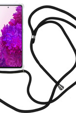 Nomfy Hoesje Geschikt voor Samsung S20 FE Hoesje Shock Proof Transparant Met Telefoonketting Case Shock Koord - Hoesje Geschikt voor Samsung Galaxy S20 FE Shock Proof Case Met Koord - Transparant
